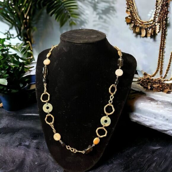 Lia Sophia Jewelry - Lia Sophia Ciprani Necklace Gold-tone Mixed Material Necklace